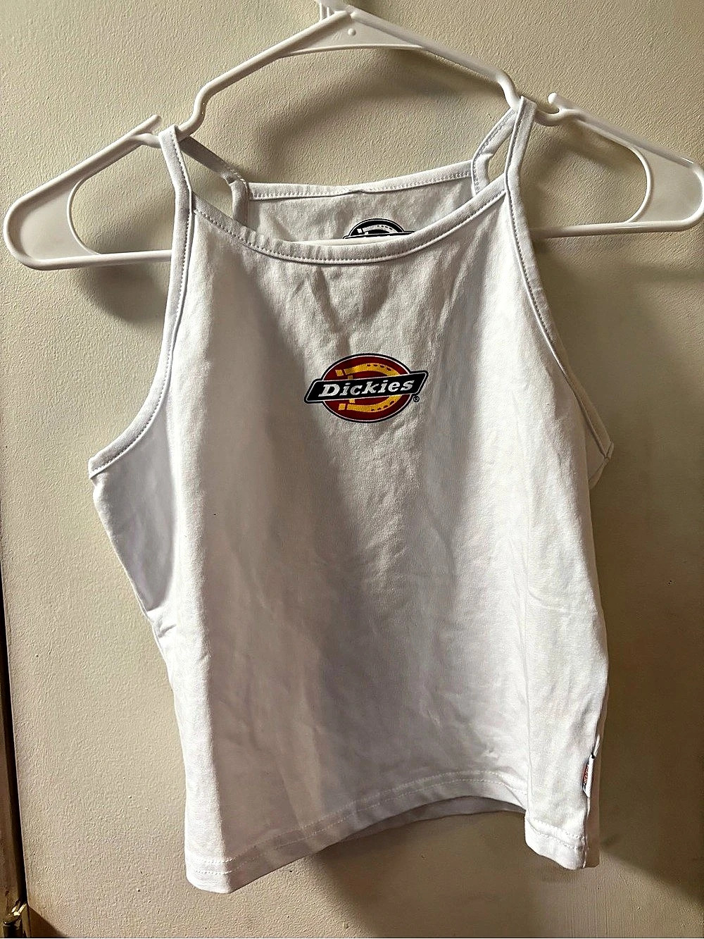 Dickies White Cotton Tank Top Size Small NWT